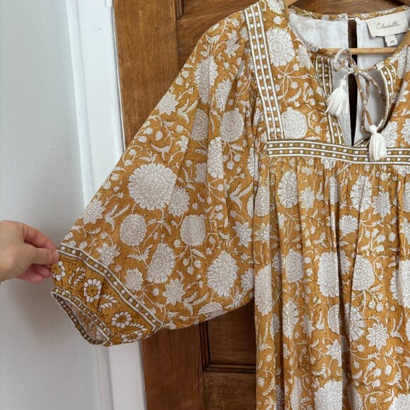 Cleobella Magdalena Mini Dress in Honey Mix Print - XS - Picture 4 of 7